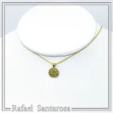 Extra Tiny Protection cross Konstantinato coin icxc nika necklace gold filled silver.