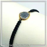 ICXC NIKA Charm Bracelet Jesus Christ Protection Christian talisman: Silver 18K Gold-Filled Byzantine Christogram
