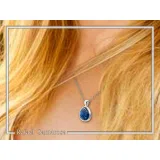 Chi Ro Christian Talisman Pendant: Sky Blue Enamel on Oxidized Sterling Silver Constantinato