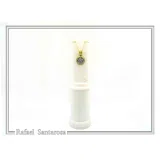 St. George Killing Dragon Jesus Christ Talisman Pendant: Oxidized and 18K Gold Filled Silver
