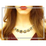 Ancient Greek Coin Replicas Beaded Necklace: 18K Gold-Filled Sterling Silver, Museum Jewelry