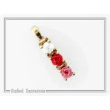 Sterling Silver Rose Flower Pendant Necklace: 18K Gold Filled Floral Jewelry