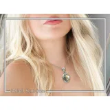 Byzantine natural Pearl Pendant: Oxidized Sterling Silver and Gold-Filled Filigree Necklace