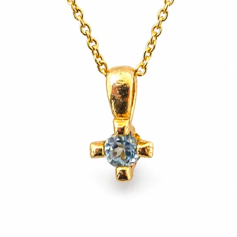 Sterling Silver Gold-Filled Natural Gemstone Pendant Necklace: Amethyst, Garnet, Topaz