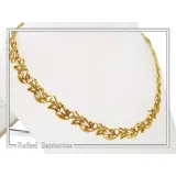 Olive Leaf Branch Beaded Floral Necklace Ancient Greek Symbol of Peace & Victory: Oxidized Silver