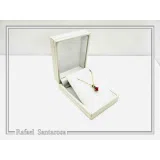 Rose Flower Pendant: Handmade Sculptured Alabaster and 18K Gold-Filled Sterling Silver Necklace