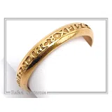 18k Solid Gold Jesus Have Mercy on Me Prayer Ring: Handcrafted Christian Wedding Band