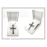 Christian Prayer Engraved Byzantine IC XC NIKA Cross Talisman "Be My Arms and Protection"