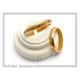 18k Solid Gold Jesus Have Mercy on Me Prayer Ring: Handcrafted Christian Wedding Band