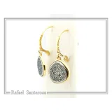 Phaistos Disc Ancient Greek Calendar Earrings: Sterling Silver, 18k Gold Filled, Museum Jewelry