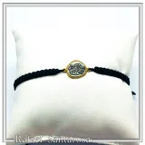 Athena Owl Ancient Greek Tetradrachm Coin Bracelet: Oxidized & Gold Filed Sterling Silver, Macramé Cord