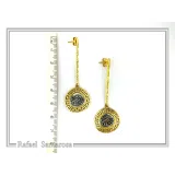 Athena Owl Tetradrachm Greek Coin Dangle Drop Earrings: Museum Replicas Oxidized & Gold-Filled Silver