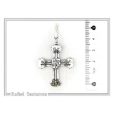 Holy Mount Athos Monks Orthodox Cross Pendant ICXC NIKA "Jesus Christ Conquers" Sterling Silver