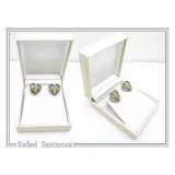 Knights Holy Herat Maltese Cross Cufflinks: Oxidized Sterling Silver, 18k Gold-Filled Byzantine Decoration