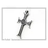 Christian Prayer Engraved Byzantine IC XC NIKA Cross Talisman "Be My Arms and Protection"