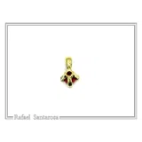 Rose Flower Pendant: Handmade Sculptured Alabaster and 18K Gold-Filled Sterling Silver Necklace