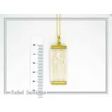 Athena Goddess Acropolis Museum Marble Pendant: 18K Gold-Filled Sterling Silver Replica