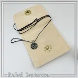 Extra Tiny Protection cross coin Jesus Christ Wins icxc nika necklace Talisman sterling silver.