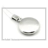 Weavy Greek Key Meander Eternity Symbol Necklace: Solid Sterling Silver Pendant