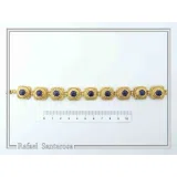 Lapis Lazuli Byzantine Bracelet Sterling Silver 18k Gold Filled Filigree Granulation Jewelry