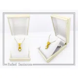 Natural Pearl Necklace: Byzantine Filigree 18K Gold-Filled Pendant