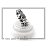 Orthodox Christian Prayer Ring: Lord Jesus Christ Have Mercy. Religious Band Oxidized Sterling Silver
