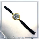 ICXC NIKA Charm Bracelet Jesus Christ Protection Christian talisman: Silver 18K Gold-Filled Byzantine Christogram