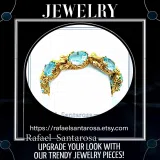 Byzantine Genuine Sky-Blue Topaz Filigree Beaded Ring: 18k Gold Filled Sterling Silver