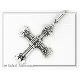 Holy Mount Athos Monks Orthodox Cross Pendant ICXC NIKA "Jesus Christ Conquers" Sterling Silver