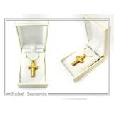 Byzantine Filigree Orthodox Christian Religious Baptism Cross Pendant 18K Solid Gold Cross