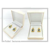 Athena Owl Coin Greek Museum Earrings: 18K Gold Filled Filigree and Oxidised Sterling Silver
