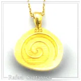 Christogram Constantinato Jesus Name Prayer Necklace: Red Enamel on 18 karat Gold Filled Silver