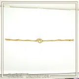 Spiral Sea Blue Enamel Charm Bracelet: Eternity Symbol of Galaxy 18K Gold Filled Silver