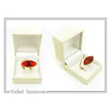 Evil Eye Protection Talisman Adjustable Ring: Transparent Coloured Enamel on Sterling Silver, Talisman Jewelry