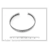 Greek Key Meander Oxidized Sterling Silver Cuff Bracelet, Museum Inspired Unisex Adjustable Jewelry