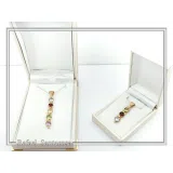 Filigree Natural Gemstones Pendant with Byzantine ornaments on bezel: 18K Gold-Filled Sterling Silver