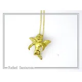 Baby Cupid Angel Pendant Symbol of Love: Sterling Silver 18K Gold Filled Necklace