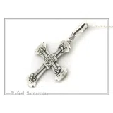 Holy Mount Athos Monks Orthodox Cross Pendant ICXC NIKA "Jesus Christ Conquers" Sterling Silver