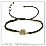 ICXC NIKA Charm Bracelet Jesus Christ Protection Christian talisman: Silver 18K Gold-Filled Byzantine Christogram