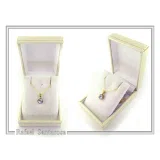 18K solid Gold Filigree delicate Byzantine Pendant: Sky Blue Topaz Filigree Charm