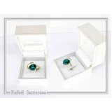 Handmade Enamel Evil Eye Talisman Adjustable Ring: 18k Gold Filled Sterling Silver