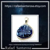 ICXC NIKA Constantinato Christogram Christian Cross Talisman Pendant: Blue Transparent Enamel Silver Necklace