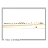 18K Solid Gold Amethyst, Topaz, Peridot, Garnet, Citrine Genuine Gemstone Beaded Bracelet