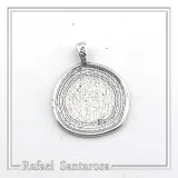 Eternity Symbol Handmade Pendant Oxidized Sterling Silver Spiral Necklace: Greek Museum