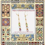 Topaz, Peridot, Amethyst Natural Gemstone Dangle Earrings: Gold Filled Sterling Silver