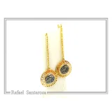 Athena Owl Tetradrachm Greek Coin Dangle Drop Earrings: Museum Replicas Oxidized & Gold-Filled Silver