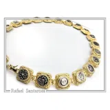 Ancient Greek Coin Replicas Beaded Necklace: 18K Gold-Filled Sterling Silver, Museum Jewelry
