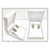 Byzantine Cross Cufflinks for Him: 18K Gold Filled on Oxidized Sterling Silver Oval Base