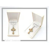 Byzantine Cross of simplicity, Holy Mount Inspired: 18k Gold Filled & Oxidized Sterling Silver