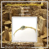Athena Goddess Wisdom Owl Coin Bracelet: Oxidized & 18K Gold Filled Sterling Silver
